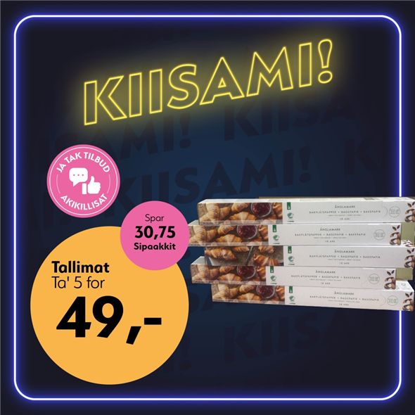 ÄM bagepapir 18ark‼️‼️MALUGIUK AATSAAT TALLIMANNGORNEQ 30.10.2026 AASASSAAMMATA - bemærk det skal først afhentes fredag den 30.10.2026‼️‼️