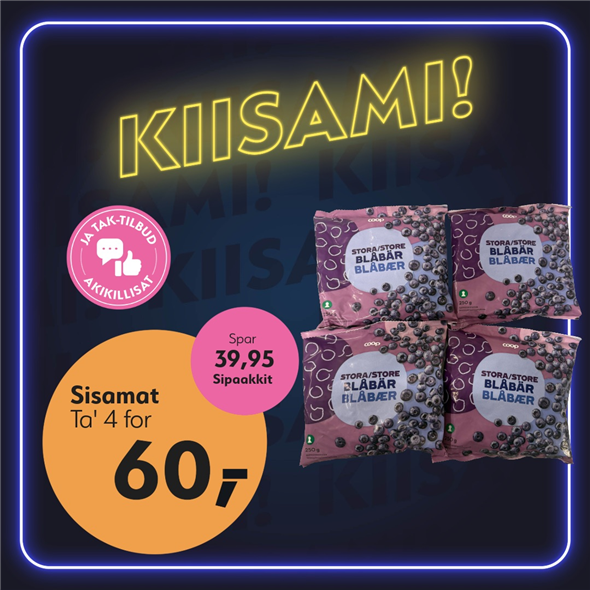 Coop blåbær 250g